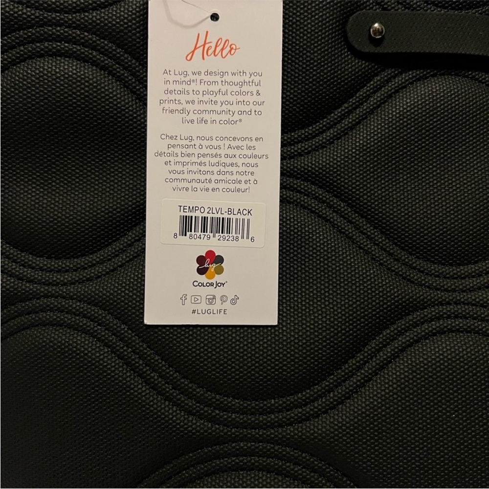 ✨ Brand New with Tags! Lug Tempo VL Vegan Leather Tote in Black ✨ - Picture 6 of 8